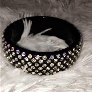 Black rhinestone bracelet